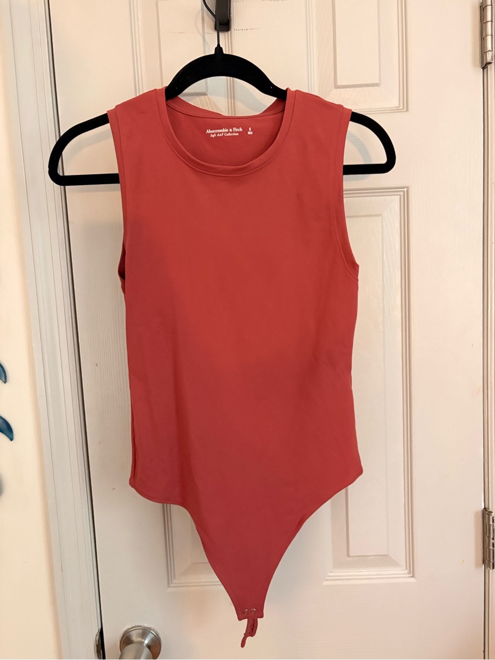Abercrombie & Fitch Coral Sleeveless Bodysuit